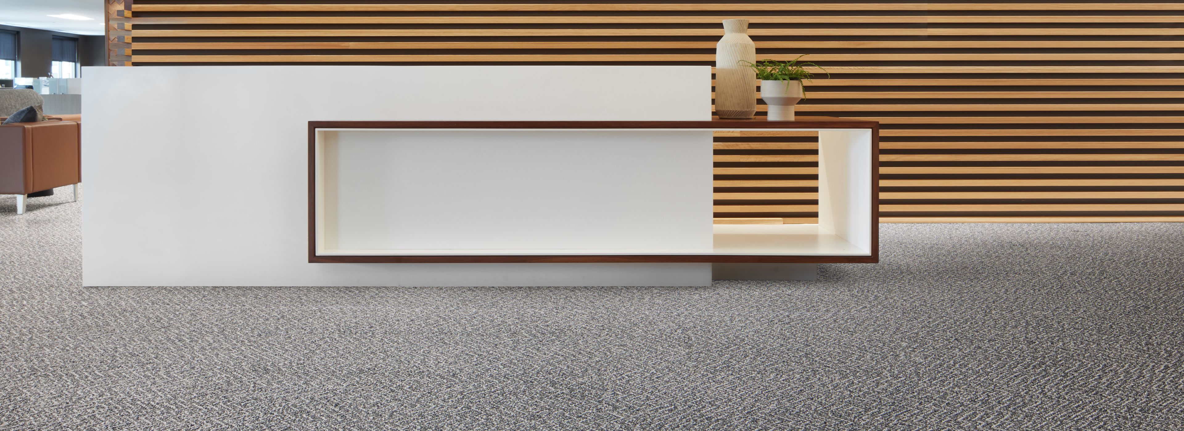 Interface Third Space 308 plank carpet tile in reception area image number 1